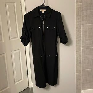 Michael Kors 3/4 Sleeve Pencil Dress with Belt